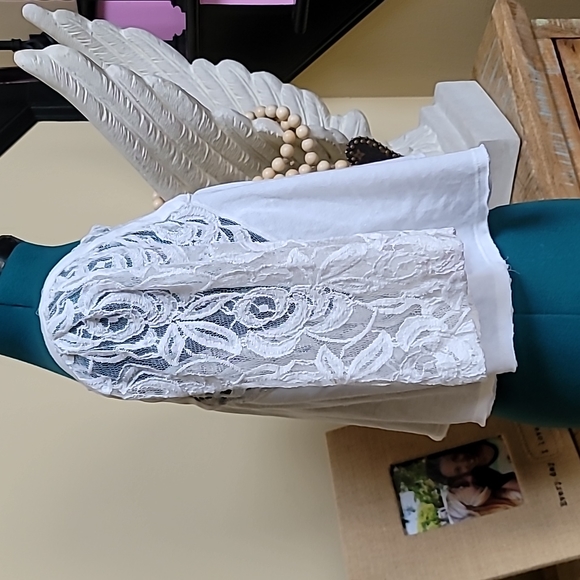 We The Free Lace Crop Top - SZ L - Picture 3 of 6